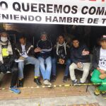 Las figuras, en la convocatoria por la libertad en Bogotá