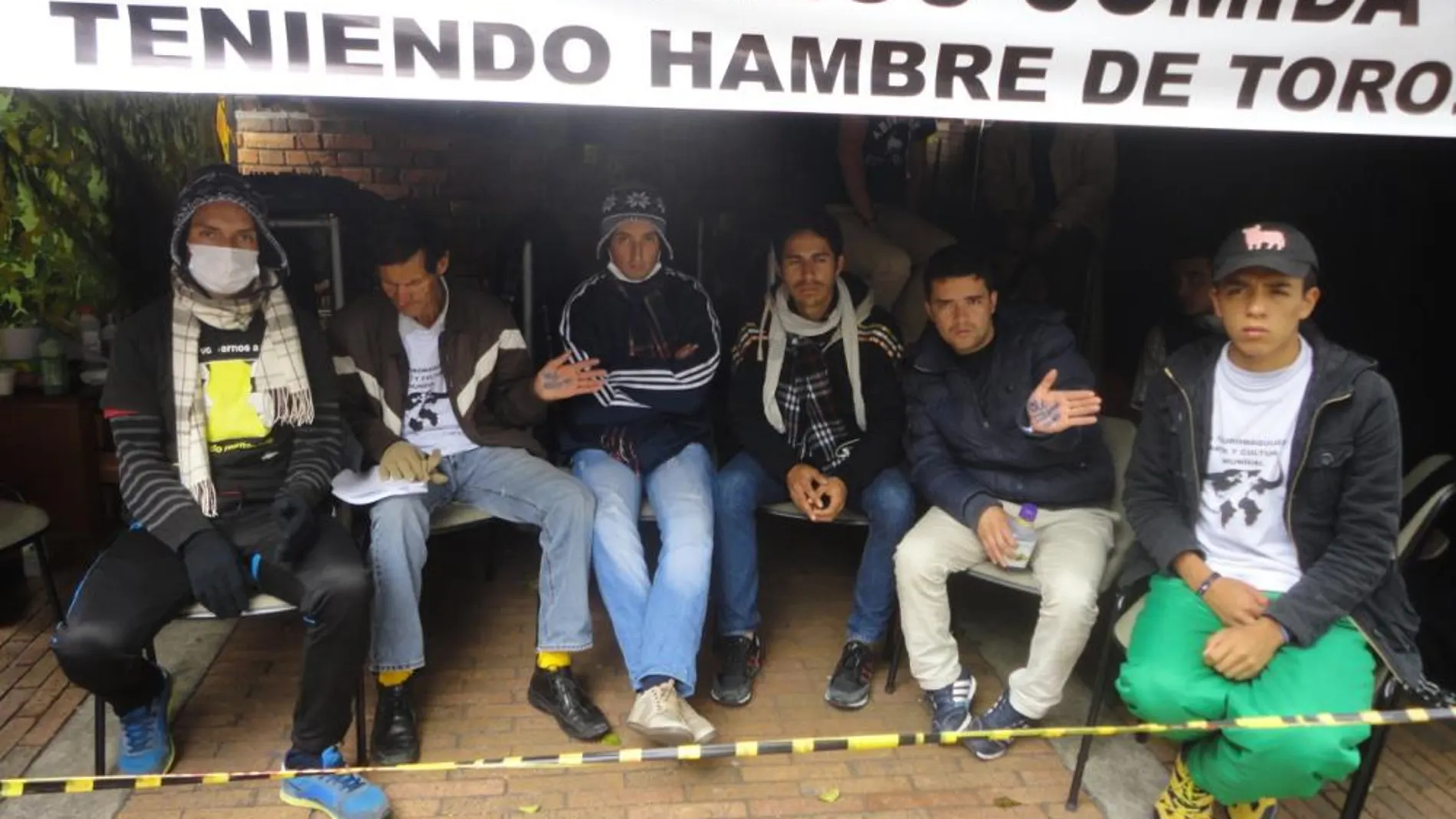 Las figuras, en la convocatoria por la libertad en Bogotá