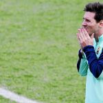 Messi, durante un entrenamiento tras su recuperación