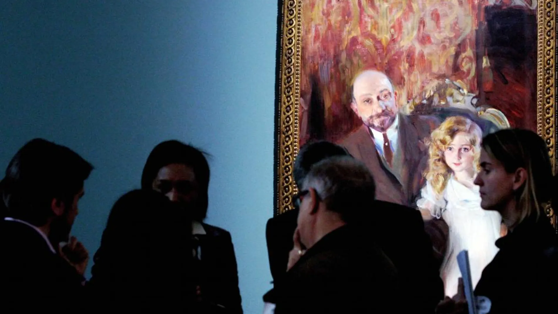 El «Retrato de don Carlos Urcola con su hija Eulalia», de Joaquín Sorolla, depositado por la familia Urcola en el Museo San Pío V de Valencia