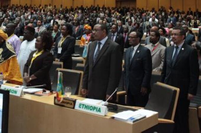 Ceremonia de clausura de la última sesión de la asamblea de la Unión Africana, el pasado mes de enero.