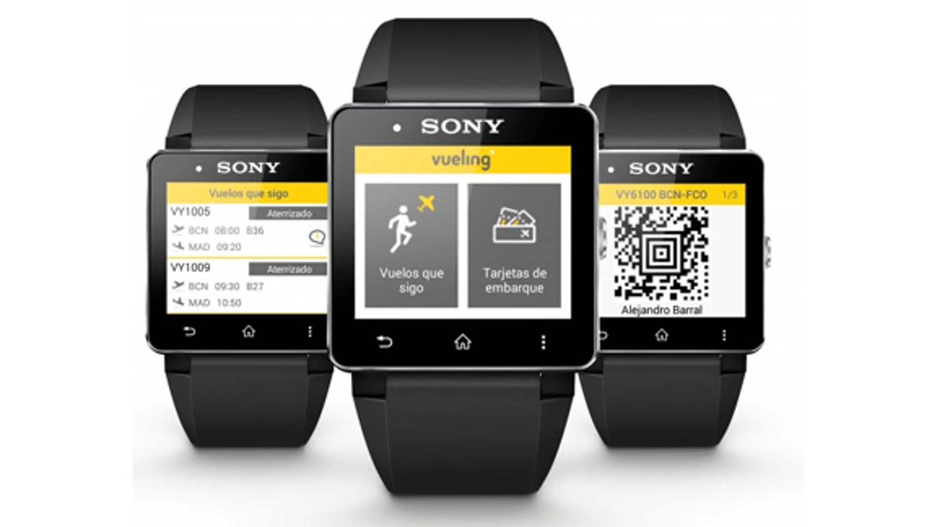 Sony y Vueling se unen para crear la primera tarjeta de embarque para relojes inteligentes