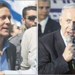 Isaac Hertzog y Benjamín Netanyahu