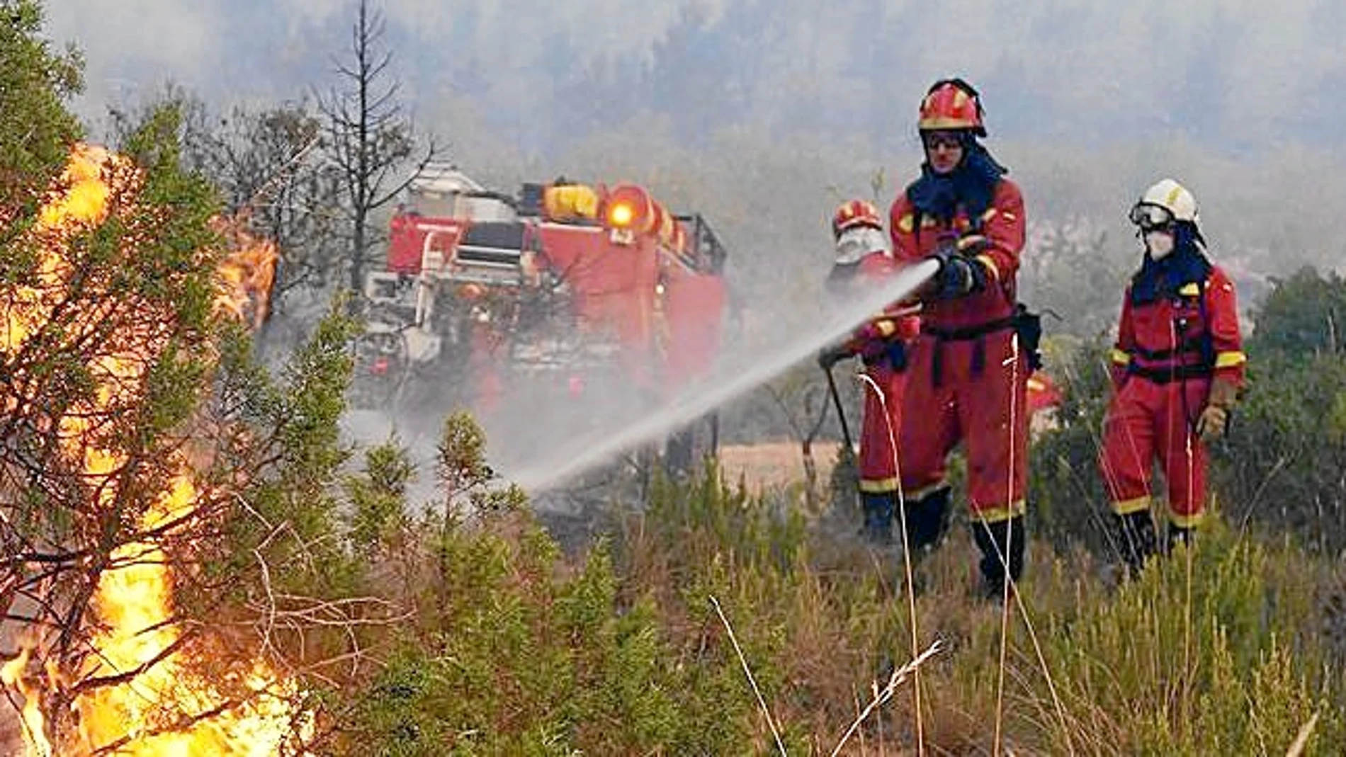 La Unidad Militar de Emergencias participó en la extinción del fuego
