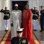 Macky Sall, presidente de la República de Senegal, y su mujer, Marieme Sall.