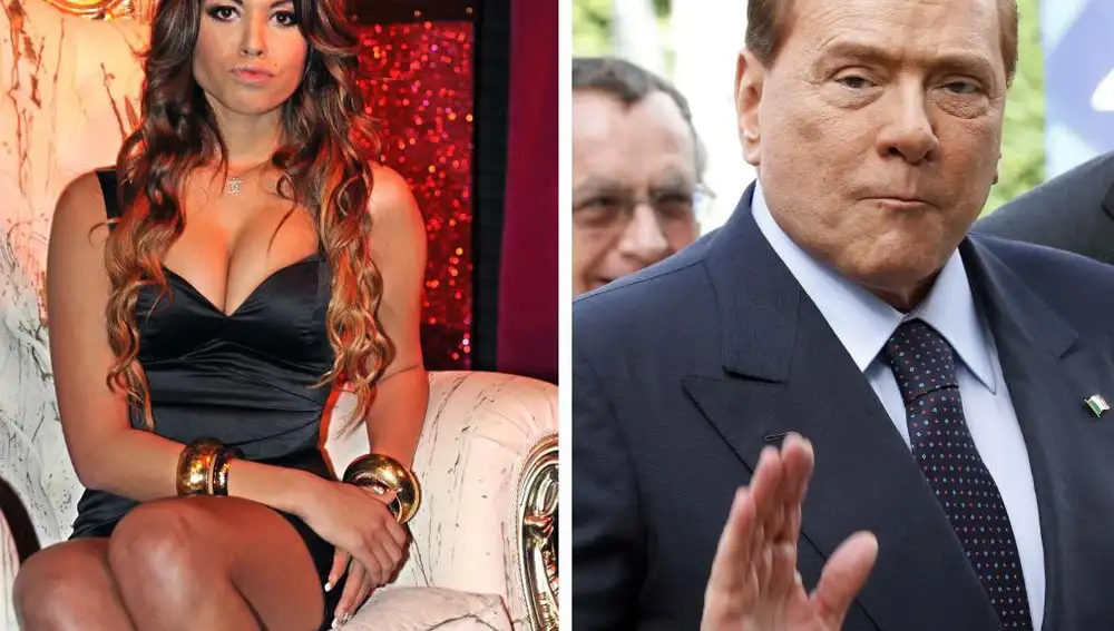 Karima El Mahroug, conocida como Ruby, y Silvio Berlusconi, en una foto de archivo