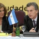 Botella, junto a su homólogo en Buenos Aires, Mauricio Macri