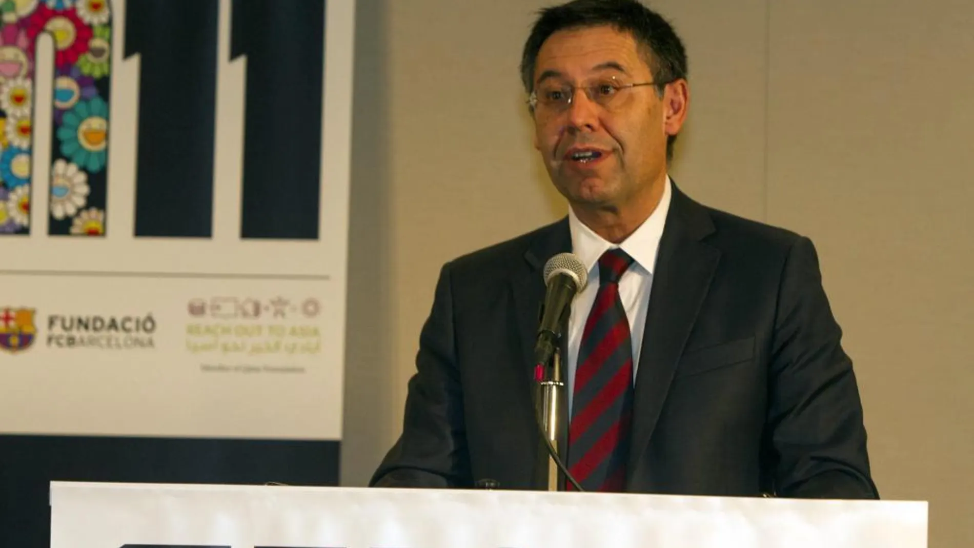 El presidente del F. C. Barcelona, Josep María Bartomeu