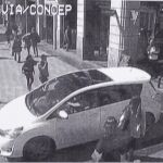 El coche de Esperanza Aguirre el día del incidente