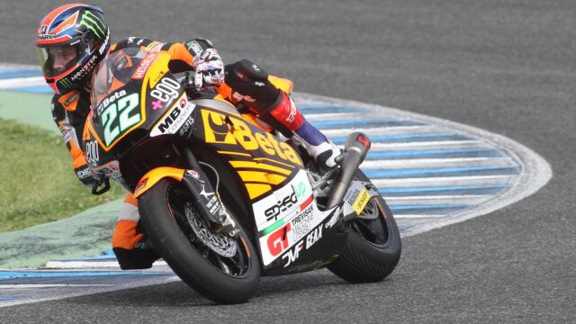 El piloto de Moto2, el británico Sam Lowes, del equipo Speed Up Racing