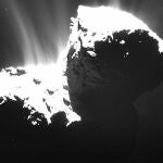 Actividad cometaria de 67P en noviembre pasado