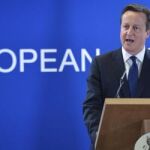 El primer ministro del Reino Unido, David Cameron, comparece en una rueda de prensa tras la cumbre de la Unión Europea en Bruselas