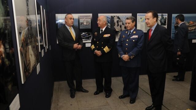 Paco Huertas junto al AJEMA, el JEMA y Enrique Montánchez