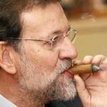 Rajoy, del puro a las pastillas de menta