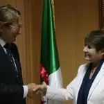  La ministra de Educación de Argelia recibe en su país al Presidente de Paz y Cooperación