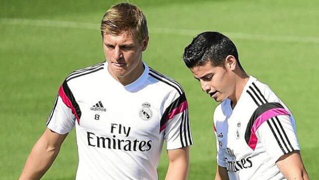 Los madridistas Toni Kroos y James costaron 80 millones de euros cada uno