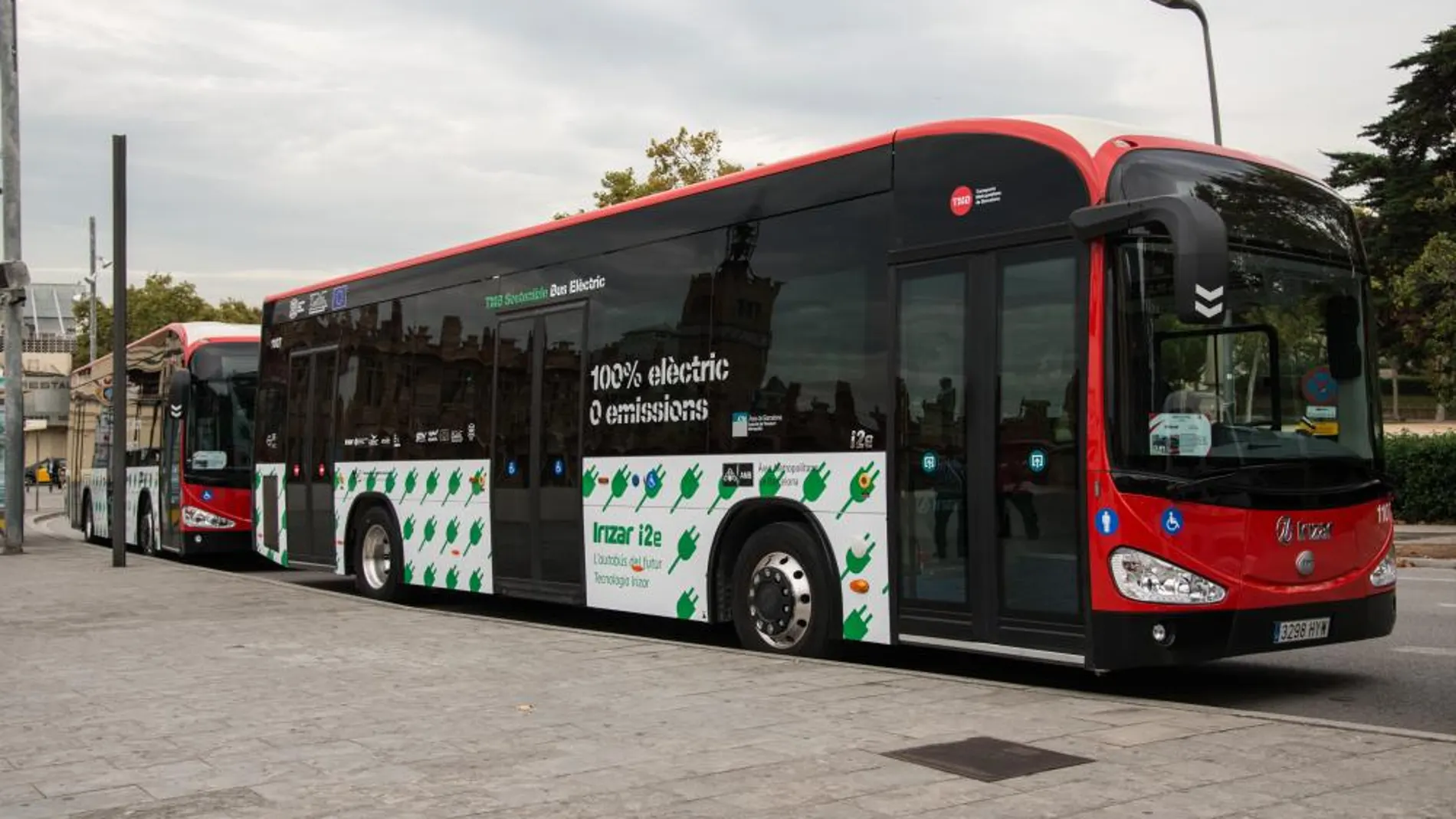 Uno de los autobuses probados en Barcelona