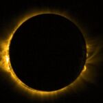 Imagen del eclipse tomanda por la Agencia Espacial Europea.