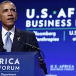 El presidente Obama durante la Cumbre de Líderes de África
