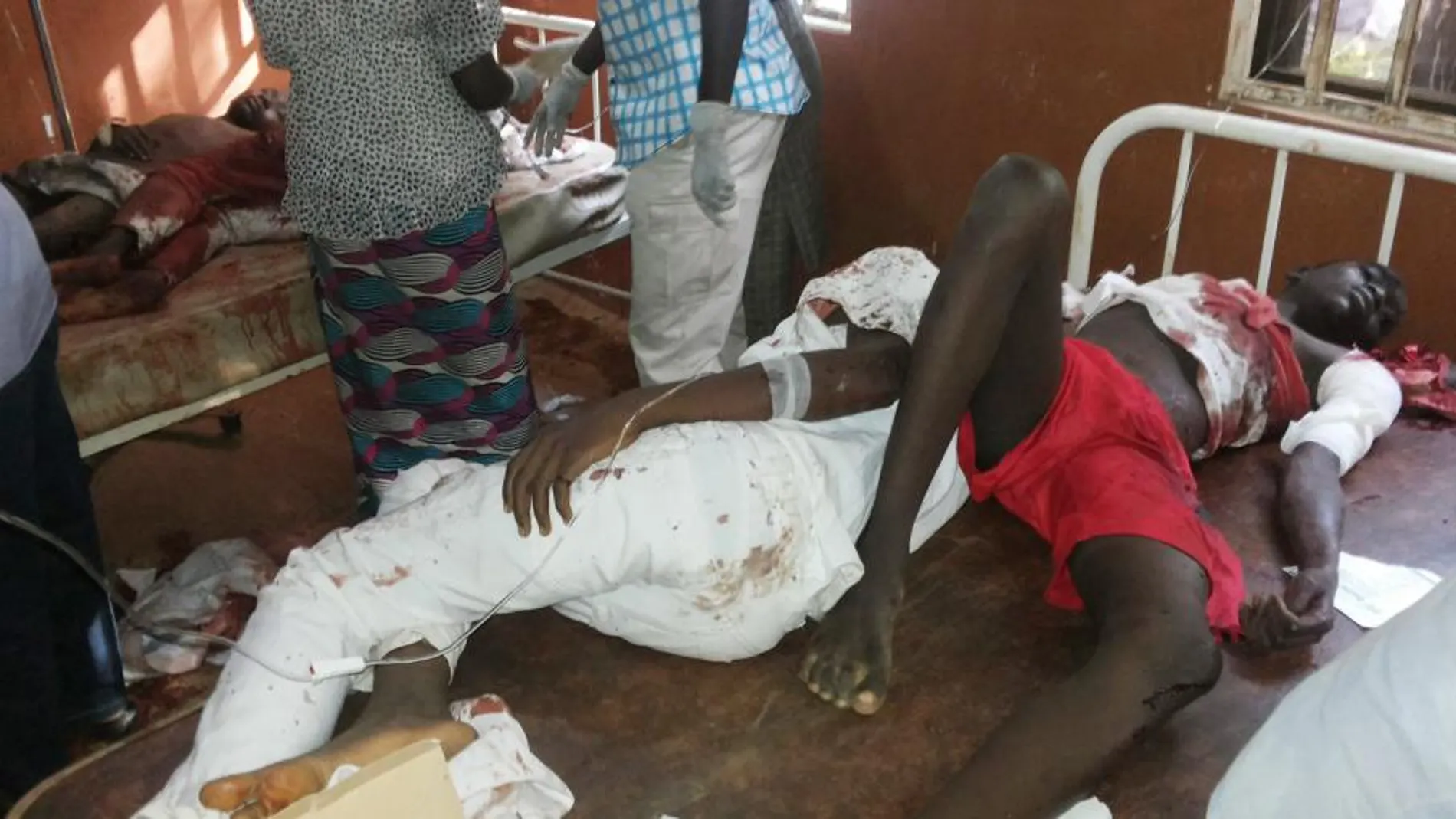 Los heridos fueron trasladados al hospital general de Potiskum, Nigeria