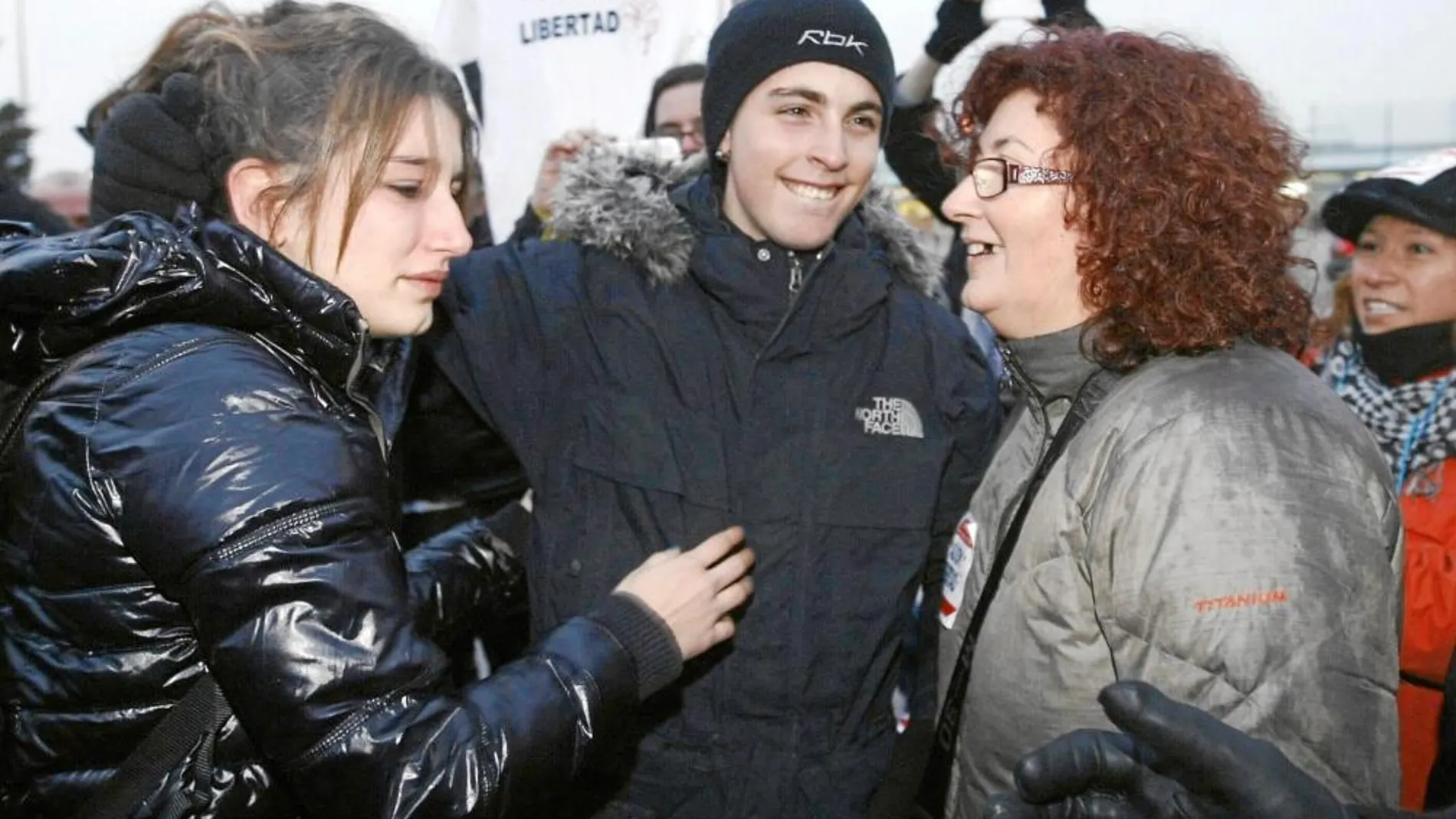 Familiares de «Alfon» le esperaban a su salida de prisión en enero de 2013