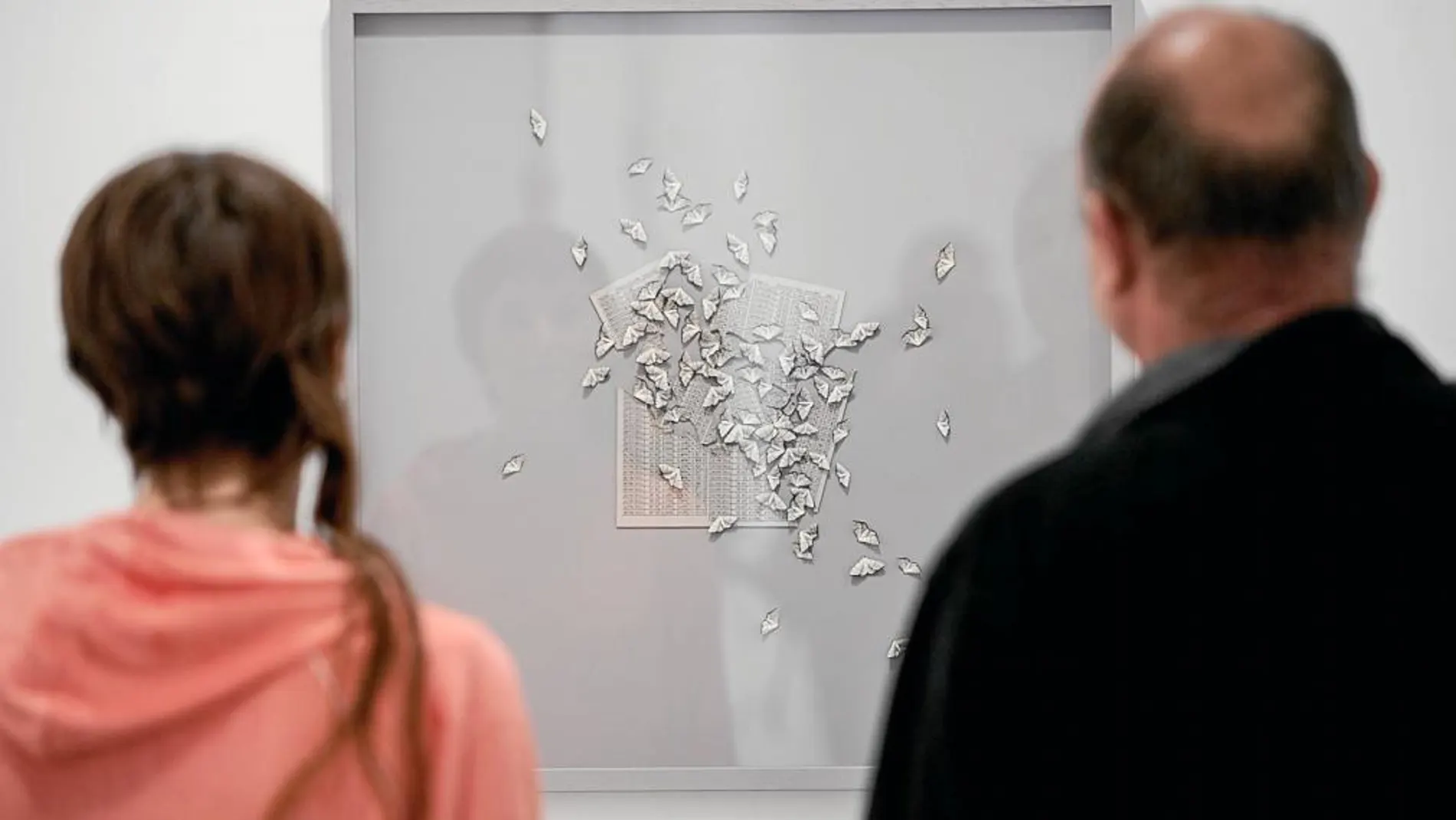 Algunas de las obras de la exposición «Frágil», de Cristina Almodóvar, que se encuentran en la galería Set Espai d'Art de Valencia