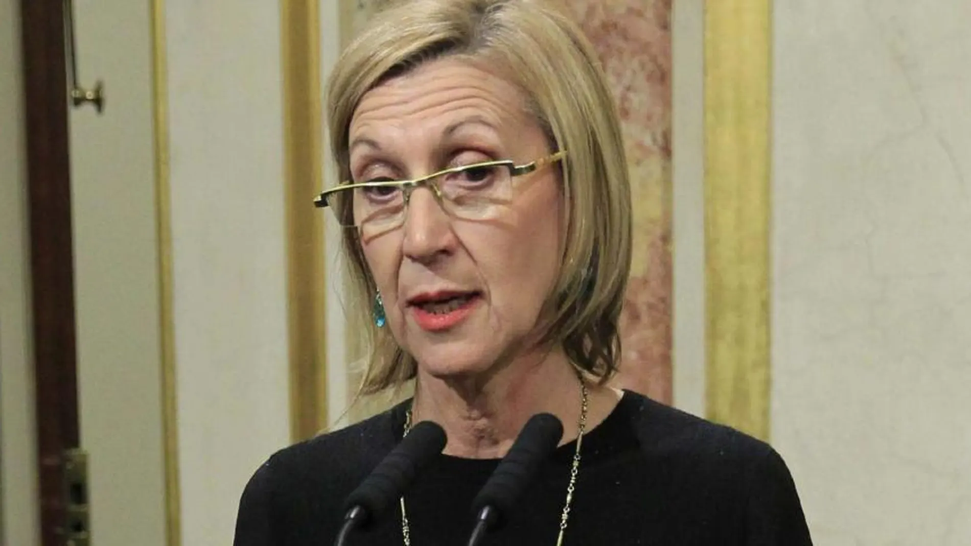 Rosa Díez, hoy, en el Congreso