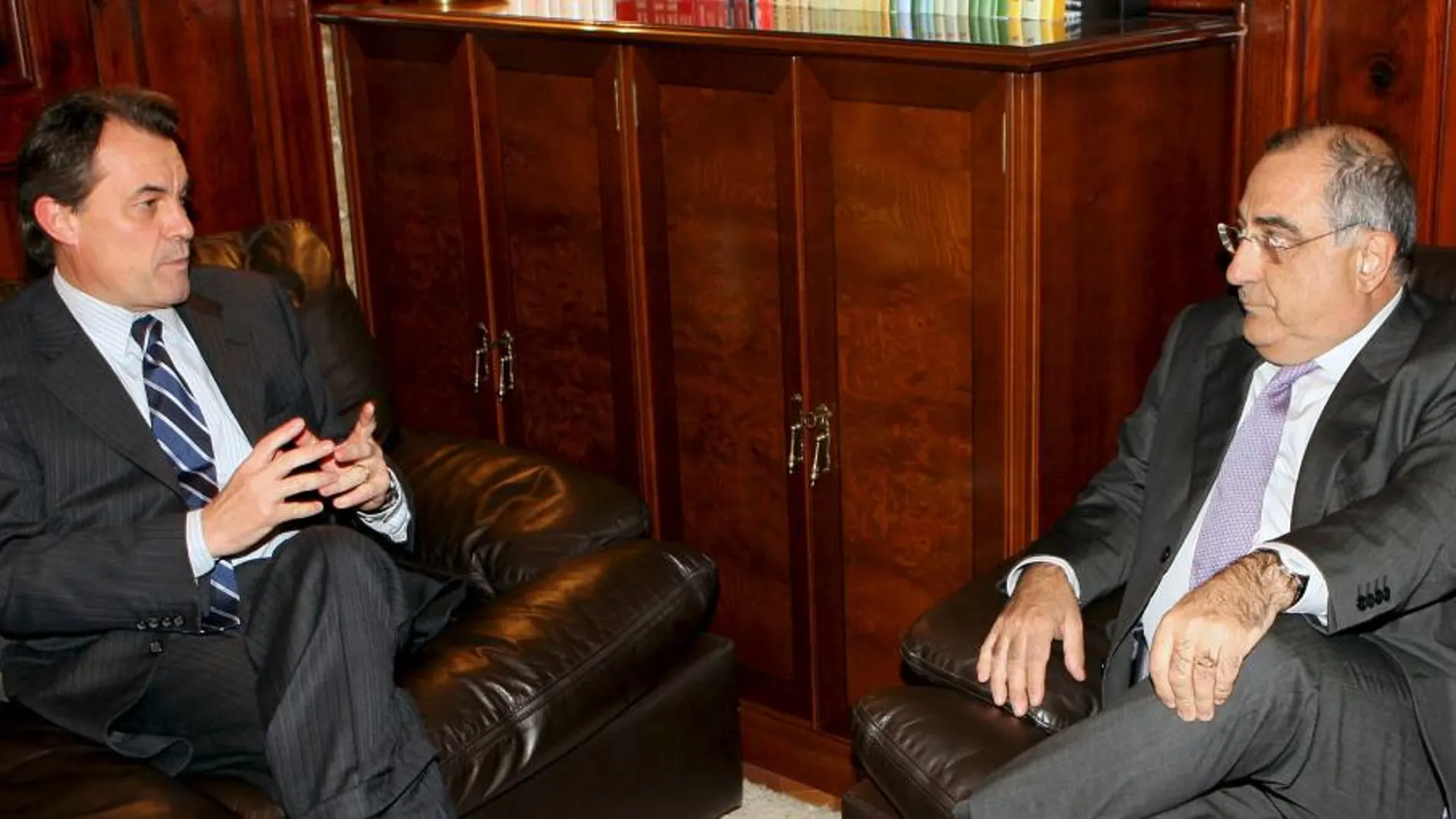 Joaquim Nadal, junto al presidente de la Generalitat Artur Mas, en una imagen de archivo