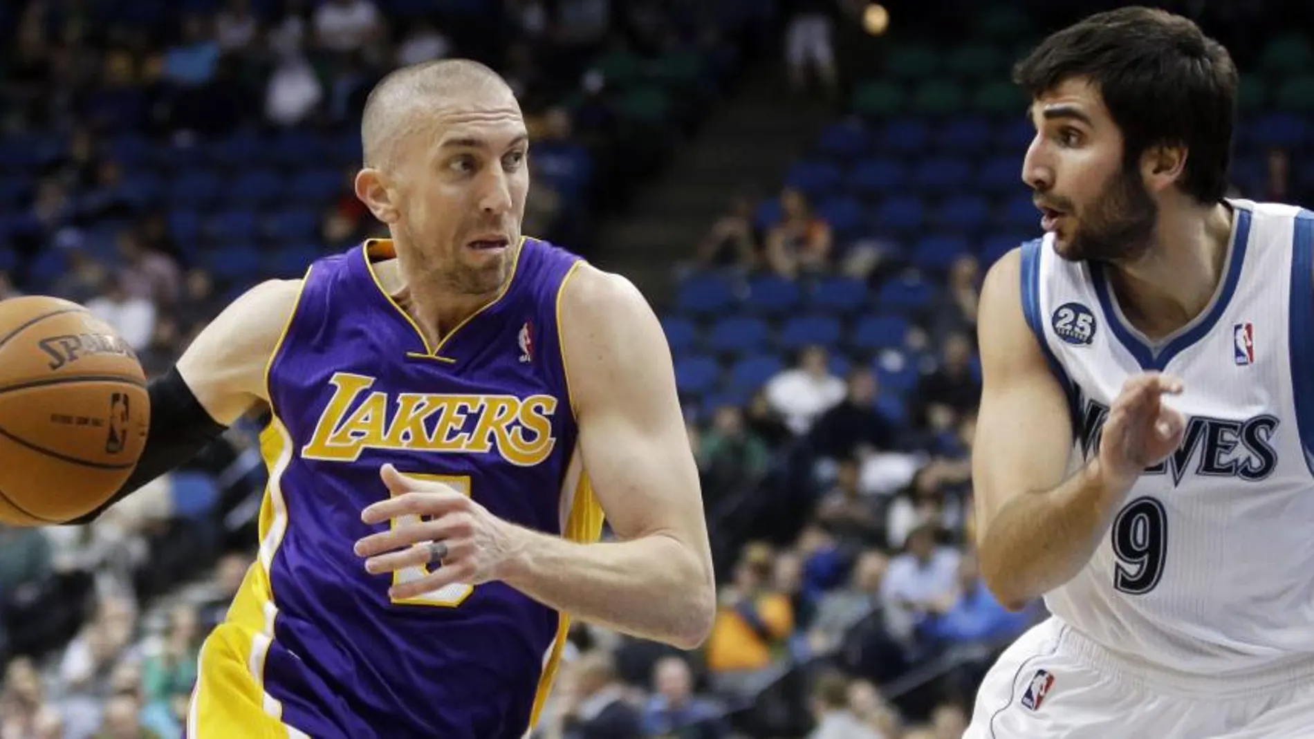 Steve Blake y Ricky Rubio