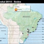 Todas las sedes de Brasil 2014