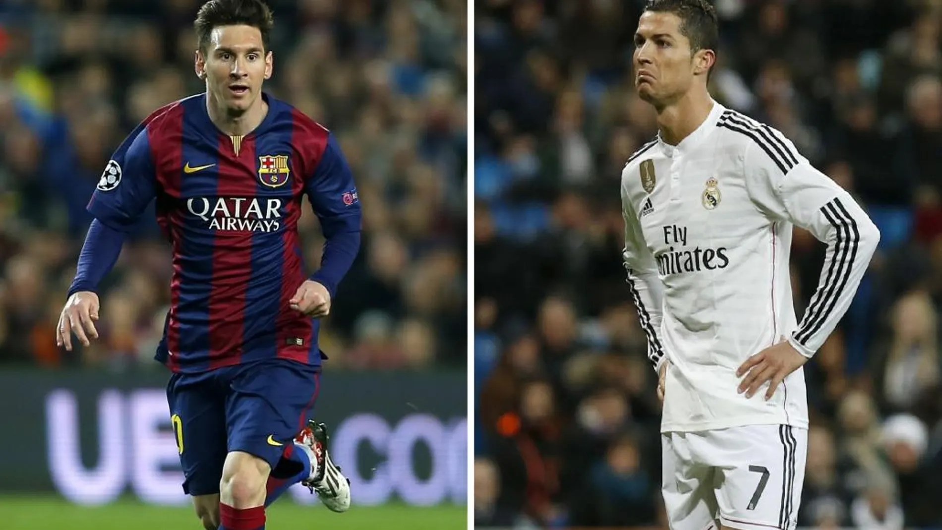 Leo Messi y Cristiano Ronaldo.