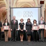 El president de la Generalitat, Alberto Fabra, en los premios «Dona i Dona»