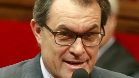 Artur Mas, en el Parlament.