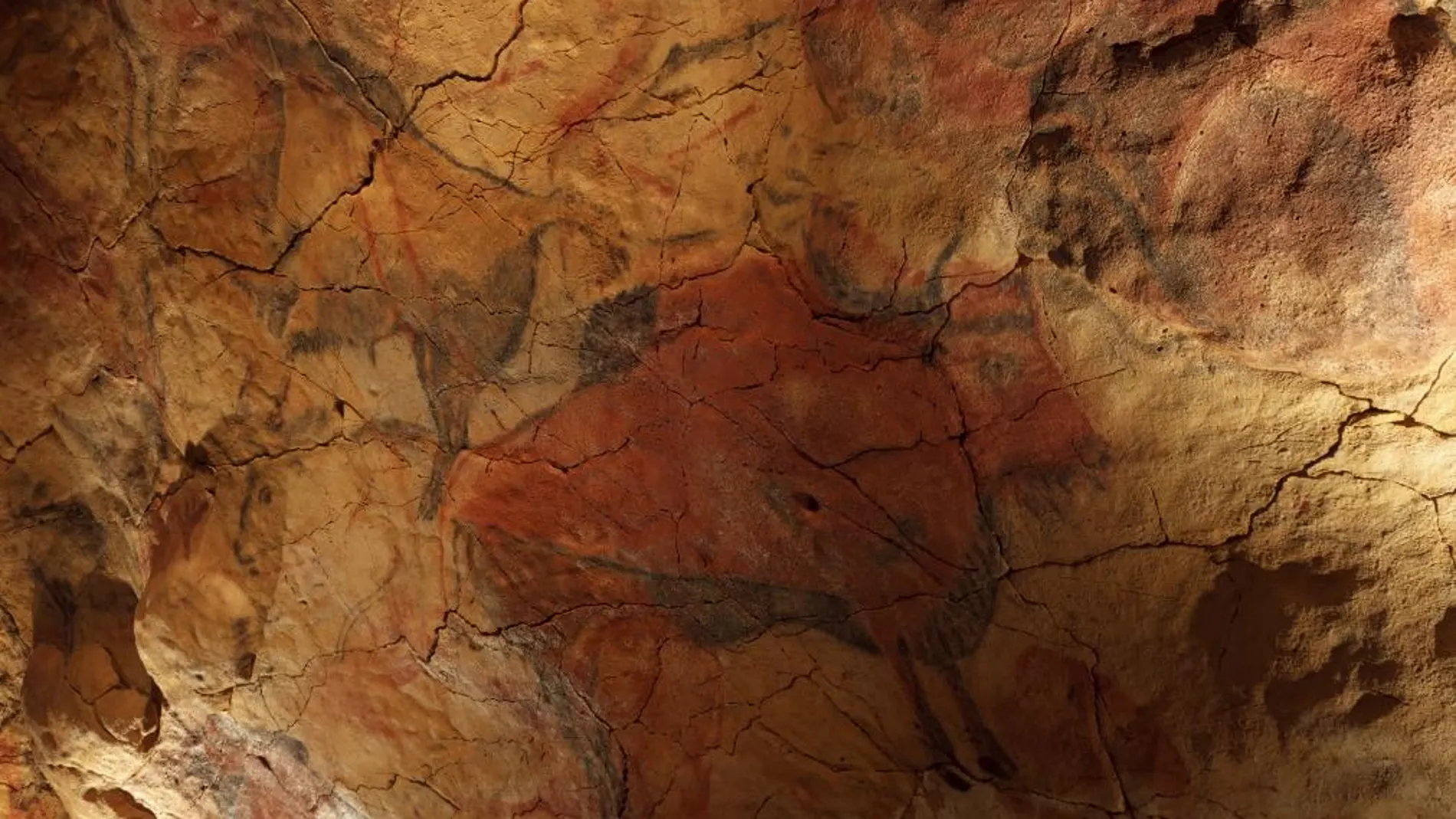 Uno de los bisontes que forma parte de las cuevas de Altamira