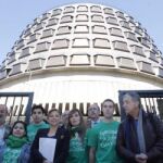 Elena Valenciano presenta el recurso de inconstitucionalidad de la LONCE