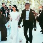 Las imágenes de la boda de West y Kardashian