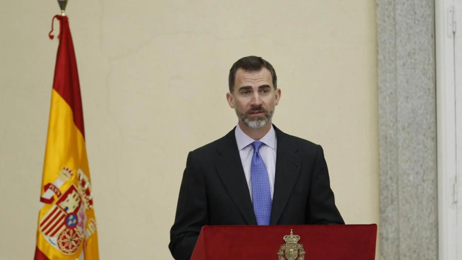 Felipe VI, el pasado mes de febrero