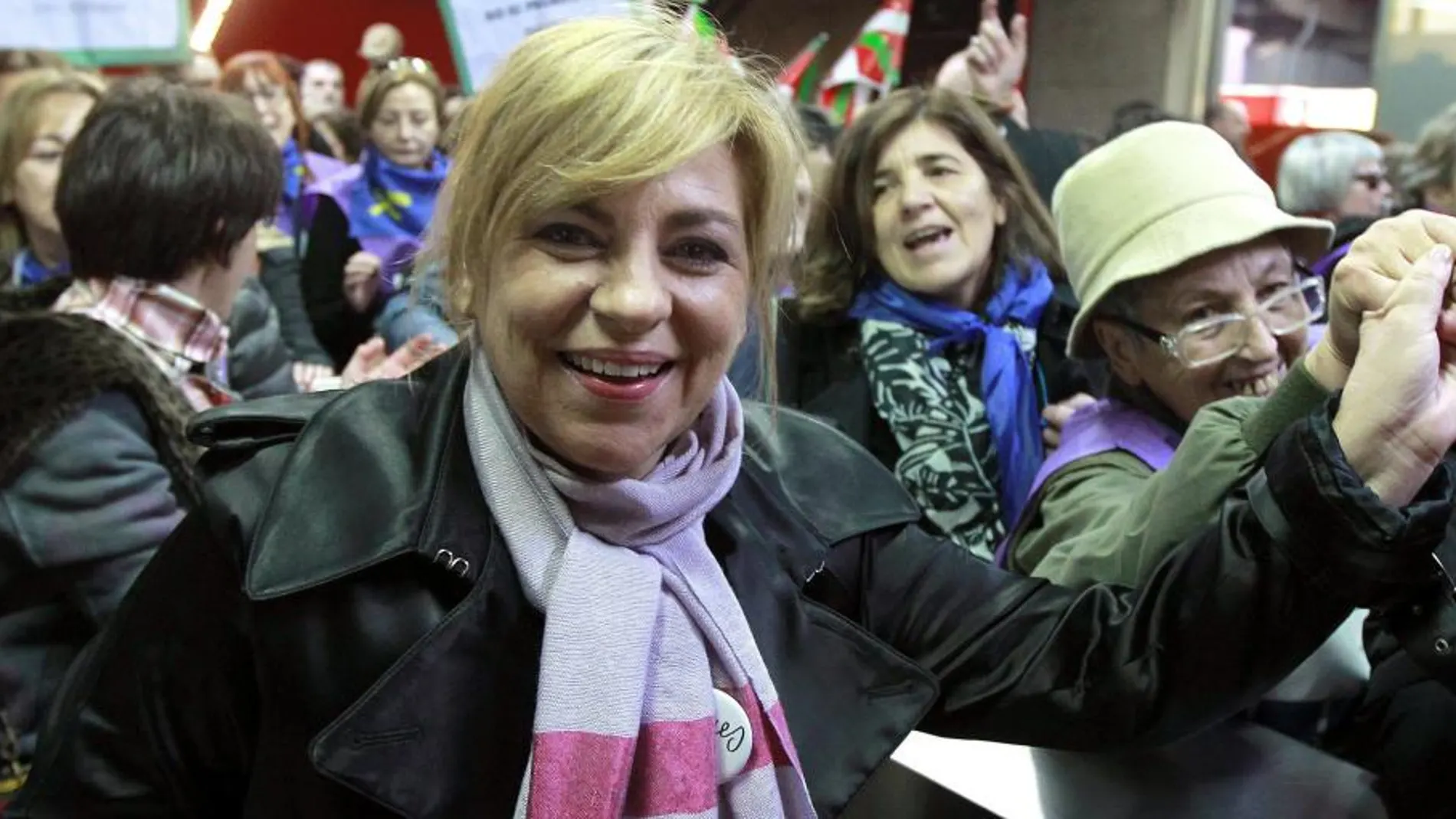 Elena Valenciano, en la estación de Atocha el pasado 1 de febrero.