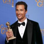 McConaughey con el galardón Globo de Oro