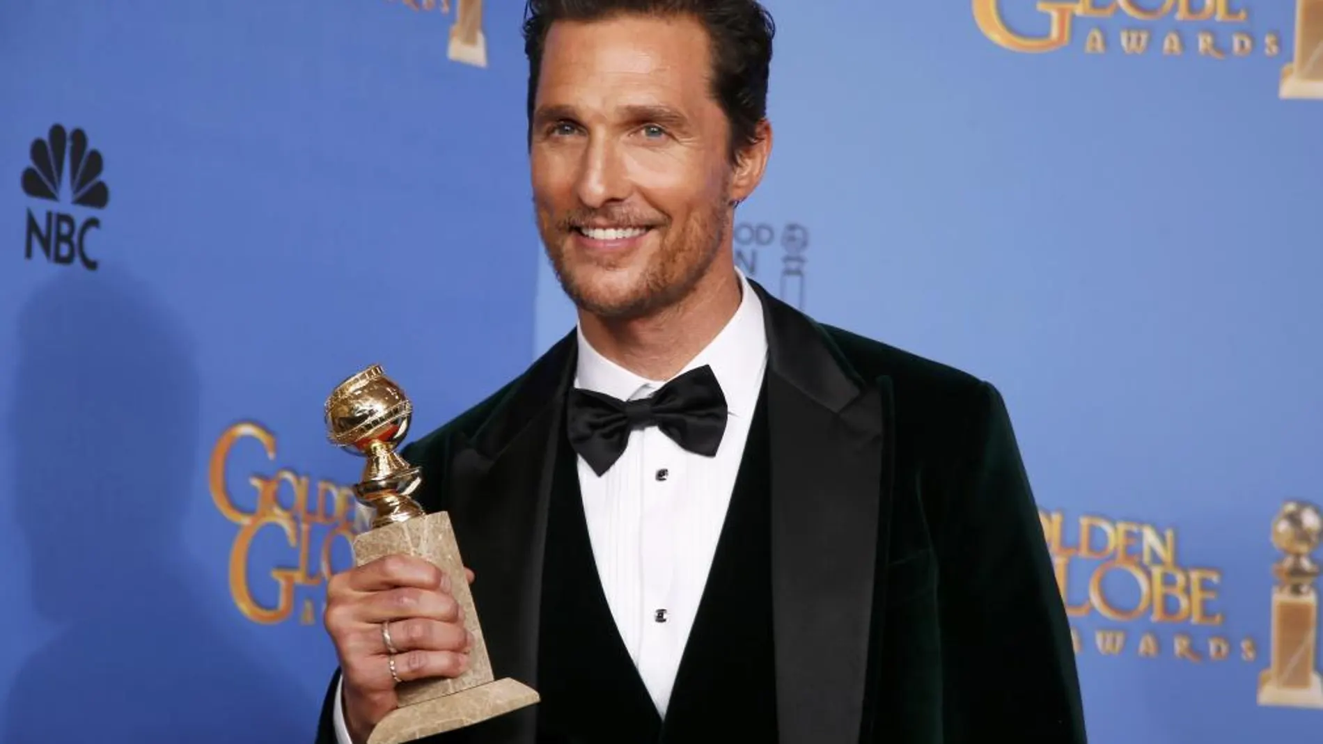 McConaughey con el galardón Globo de Oro