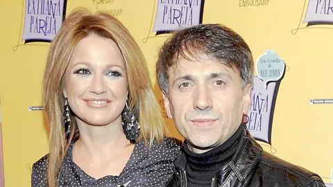 El actor y humorista junto a su mujer, Patricia