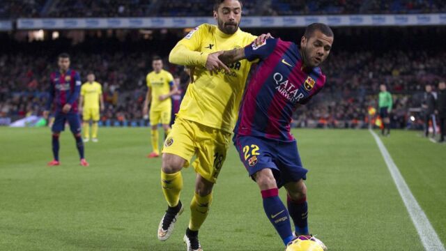 El defensa brasileño del FC Barcelona Dani Alves.