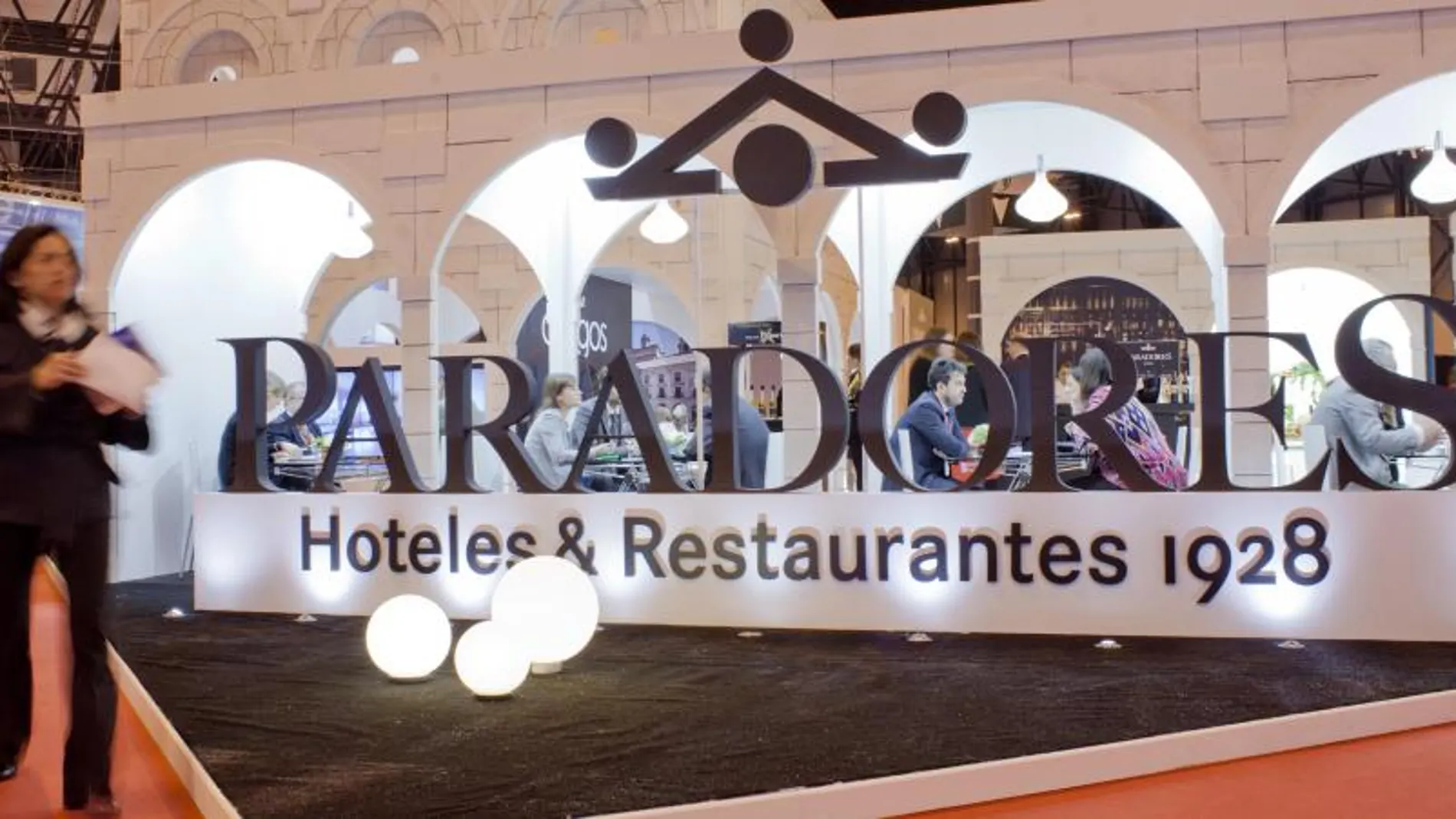 Imagen del pabellón de Paradores en Fitur
