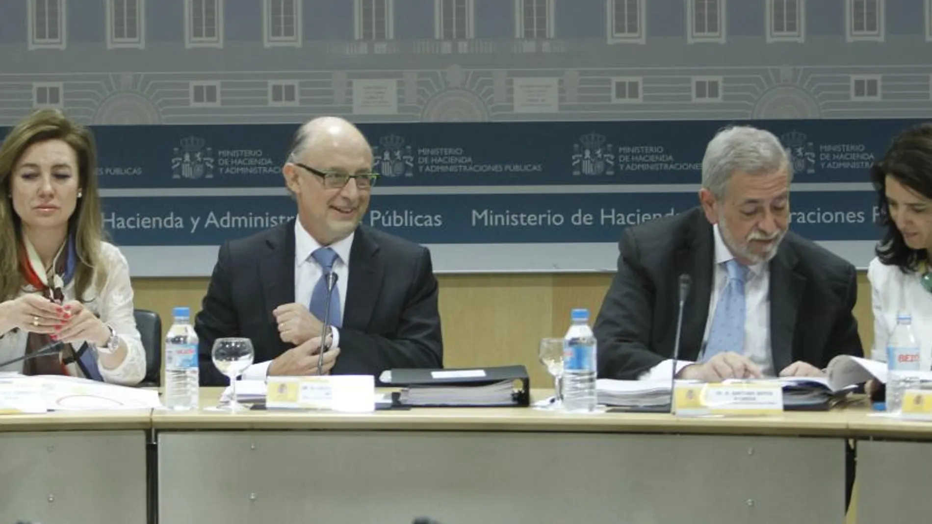 Montoro durante la reunión del Consejo de Politica Fiscal y Financiera