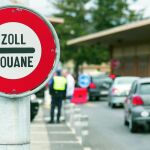 Paso fronterizo entre Francia y Suiza en la ciudad de Ferney Voltaire