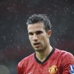El delantero holandés del Manchester United, Robin Van Persie durante un partido de la Premier League