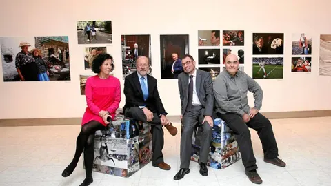Mercedes Cantalapiedra, León de la Riva, Luis Miguel Torres y Eduardo Margareto
