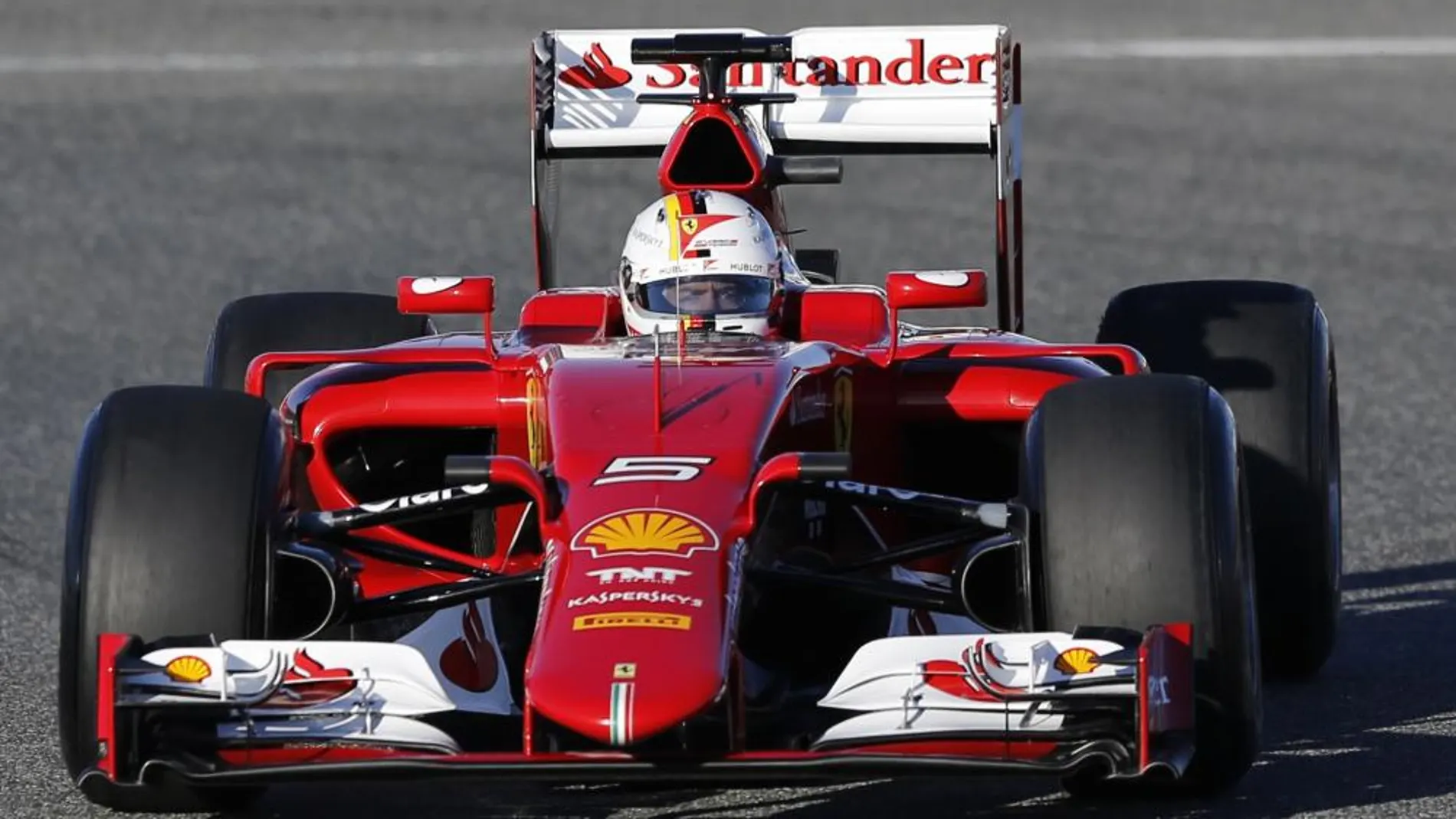 El piloto alemán Sebastian Vettel (Ferrari)