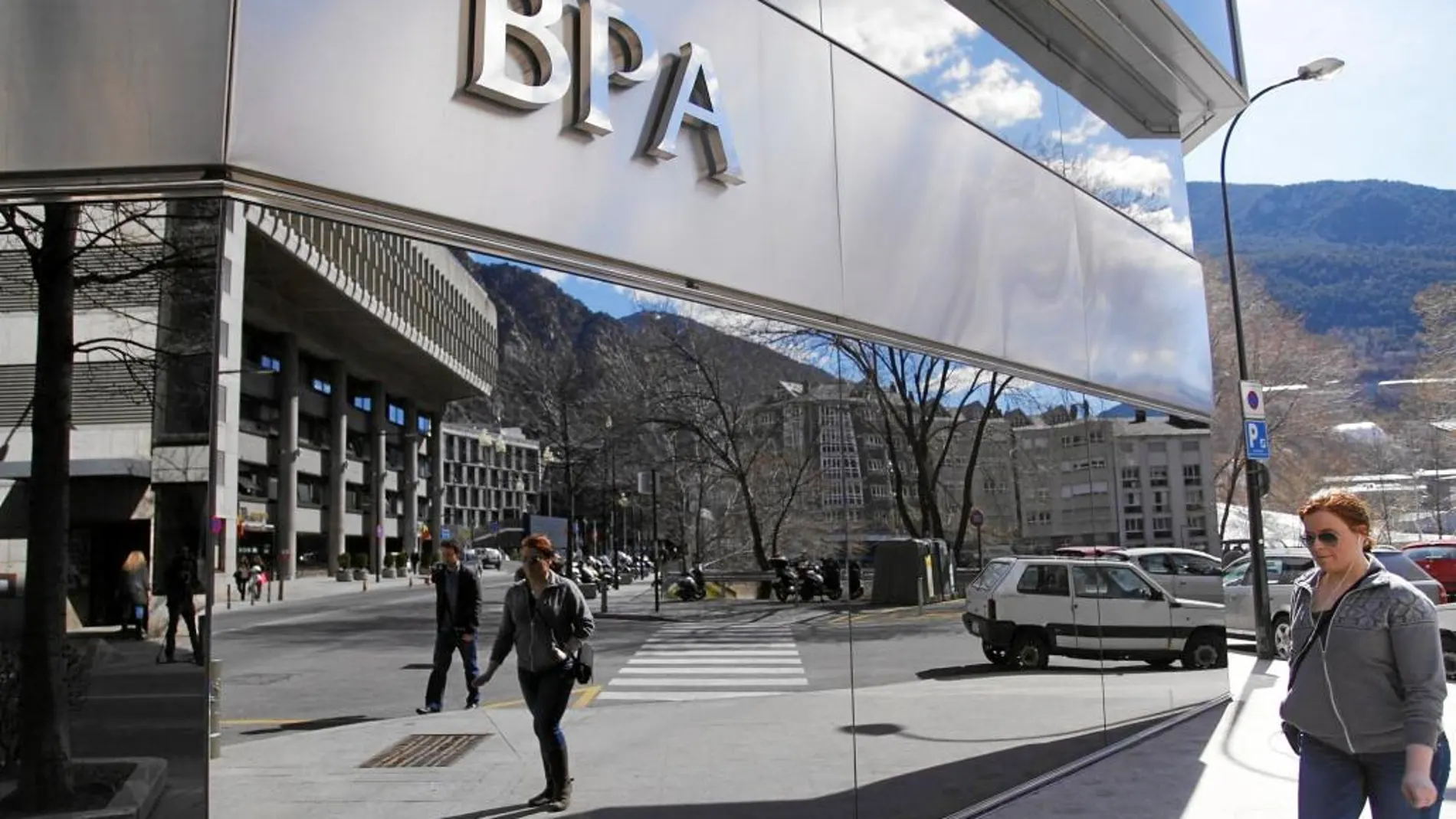 Oficina de Banca Privada de Andorra (BPA) en Andorra la Vieja, capital del Principado