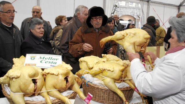 La tradicional Feria del Capón en Vilalba (Lugo), ayer